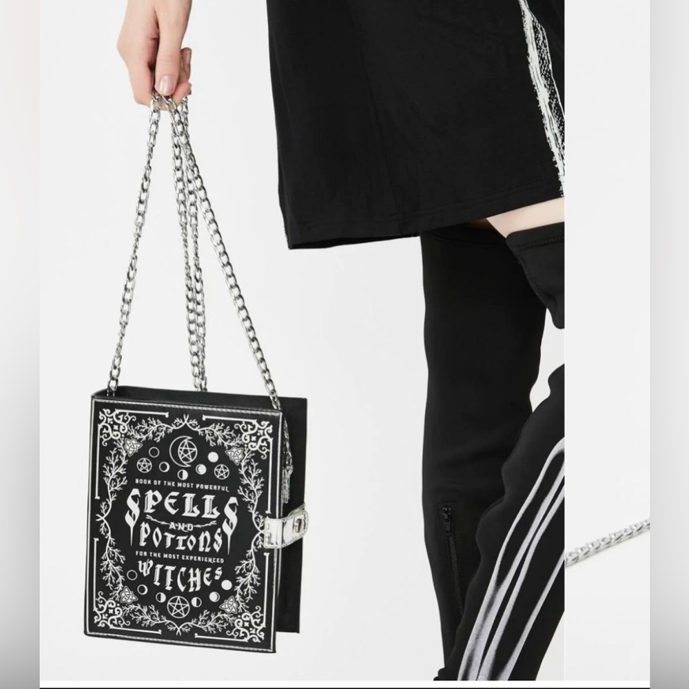 Goth, gothic Crossbody Purse (book shape)